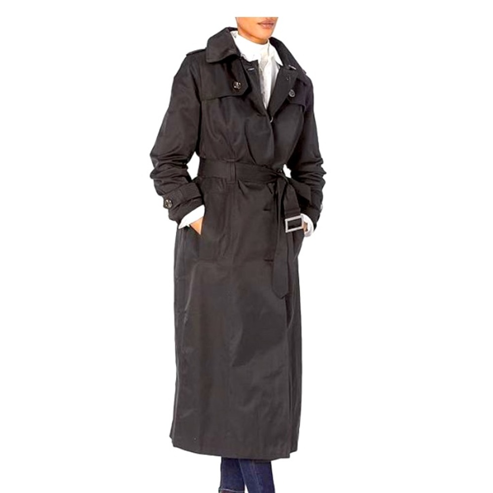 London Fog Large women single-breasted long trench coat NWT.  ￼